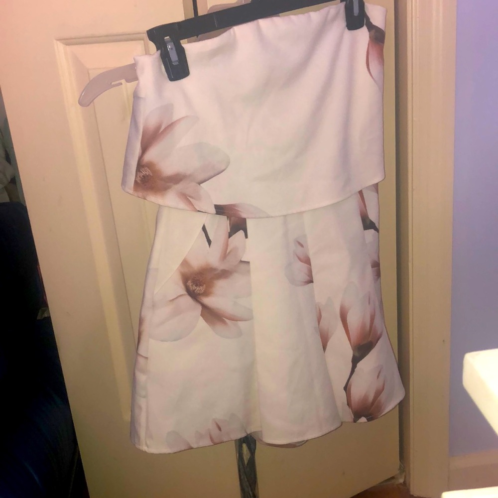 White flower romper